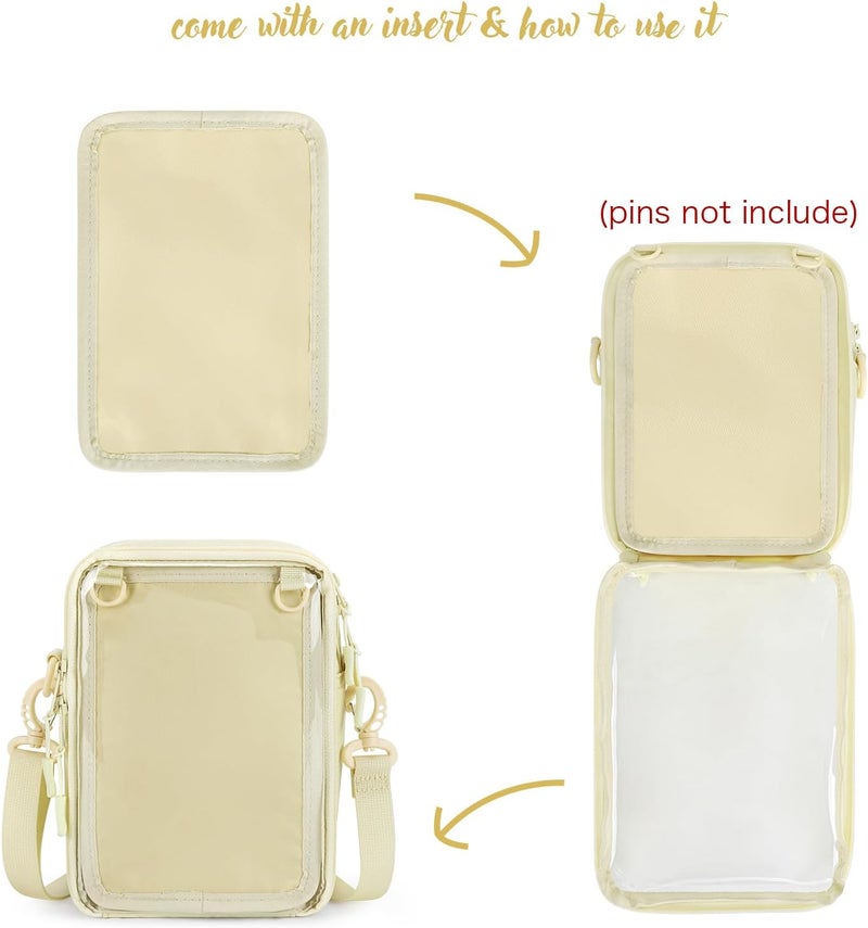 STEAMEDBUN Ita Bag Crossbody Small Pin Display Bag with Insert - Image 2